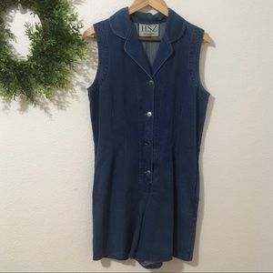 HSZ Studio Denim Sleeveless Romper